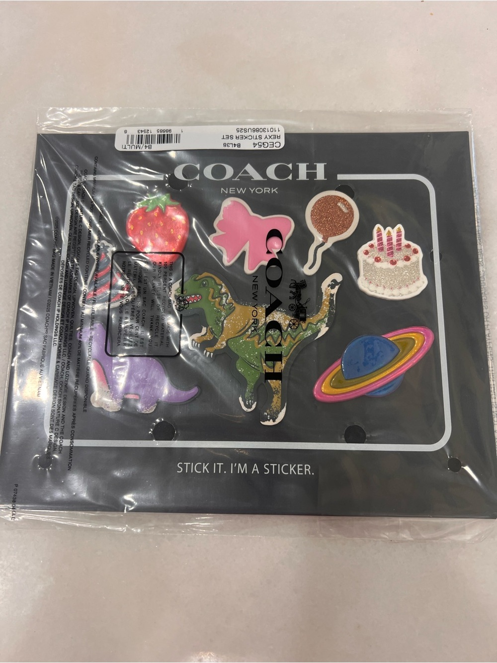 Coach Rexy Birthday Sticker Pack